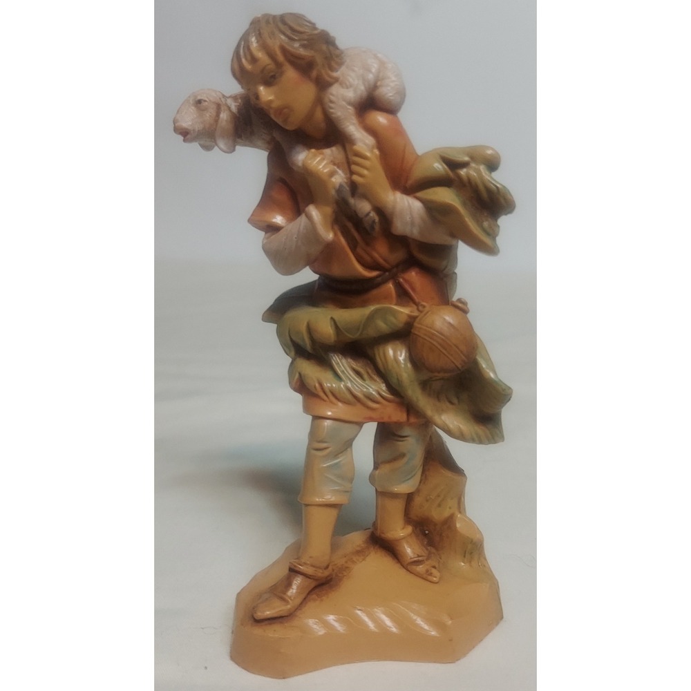 Fontanini Shepherd Boy with‎ Lamb Statue Nativity Figurine Religious Decor italy